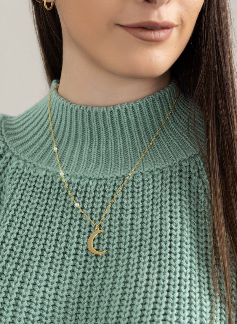 Trendella Moon necklace and pearls - Image 2