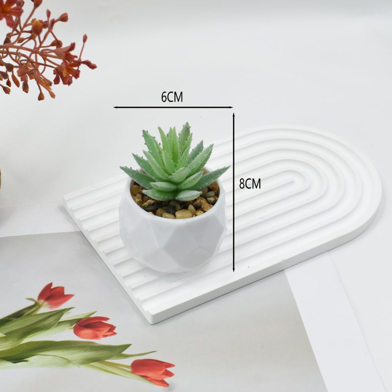 Generic Pink Succulent Artificial Potted Plant Home Office Decor Flocked aloe vera + plastic diamond basin