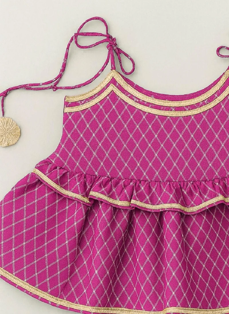 Nautinati  Nautinati Pink Festive Ethnic Set for Girls – Cotton Comfort & Style for Women | Best Price UAE