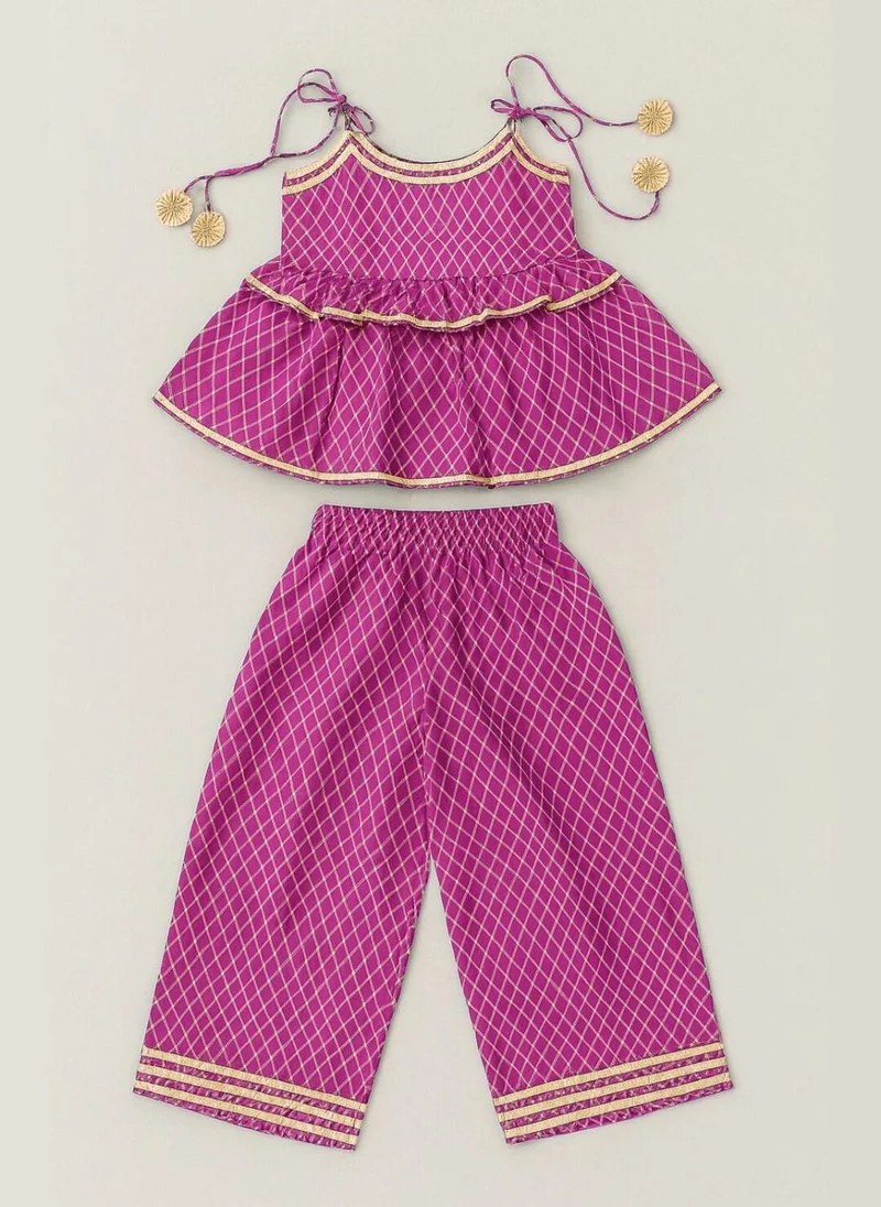 Nautinati  Nautinati Pink Festive Ethnic Set for Girls – Cotton Comfort & Style for Women | Best Price UAE