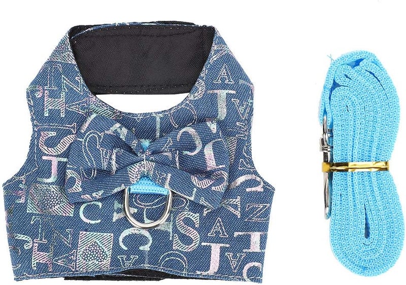 Pet Vest Harness, Small Animal Chest Strap, Breathable Soft Material, Adjustable Size - Comfortable Fit, Durable D - Ring, Easy to Use for Rabbits and Hamsters (L) - Image 1