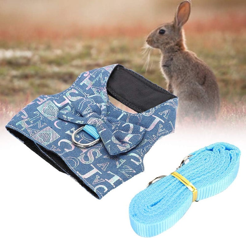 Pet Vest Harness, Small Animal Chest Strap, Breathable Soft Material, Adjustable Size - Comfortable Fit, Durable D - Ring, Easy to Use for Rabbits and Hamsters (L) - Image 2