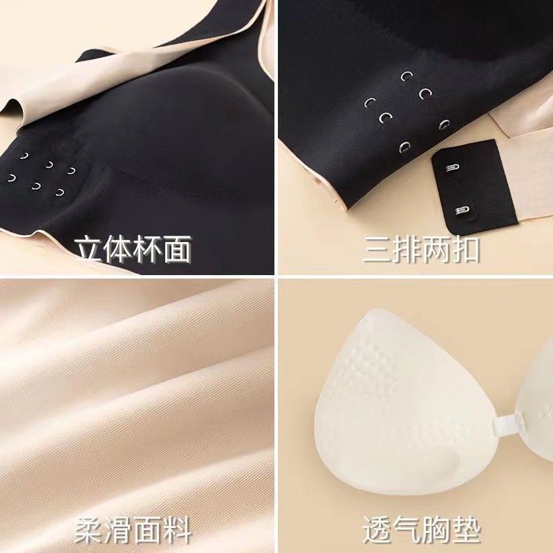 Cross Side Buckle Sports Bra For Outer Wear Yoga Sports Vest Seamless Push-Up Beautiful Back Correction Intimates For Women - Image 5
