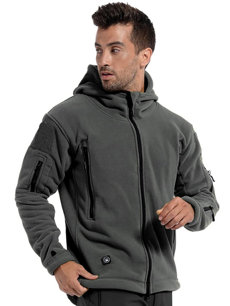 ReFire Gear Men's Warm Military Tactical Sport Fleece Hoodie Jacket - Image 3