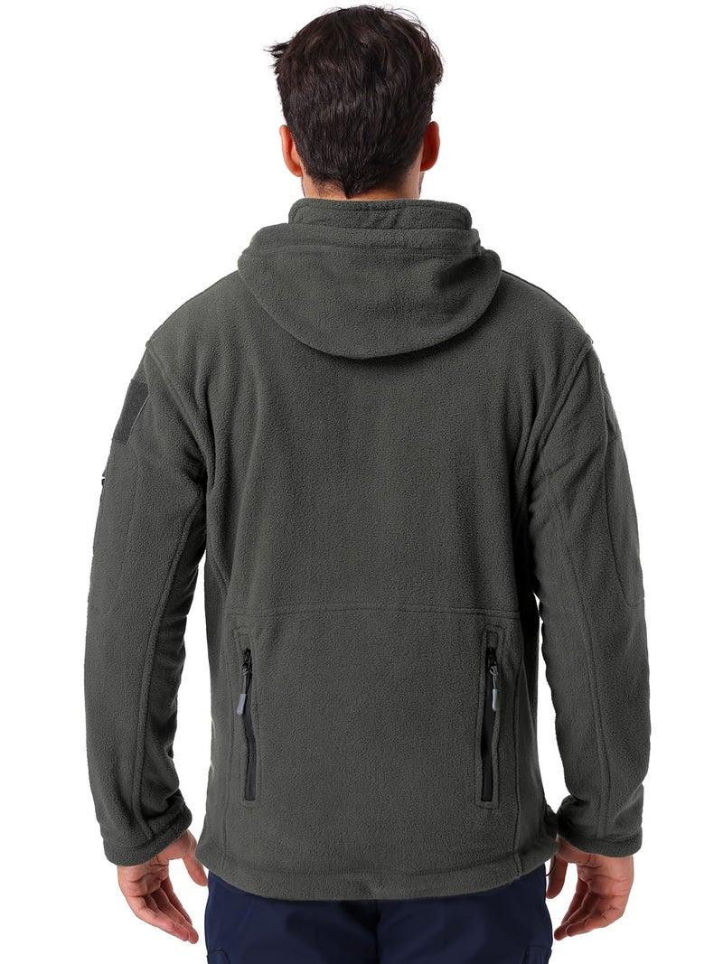 ReFire Gear Men's Warm Military Tactical Sport Fleece Hoodie Jacket - Image 4