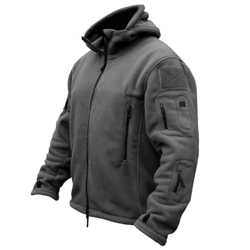 ReFire Gear Men's Warm Military Tactical Sport Fleece Hoodie Jacket - Image 1