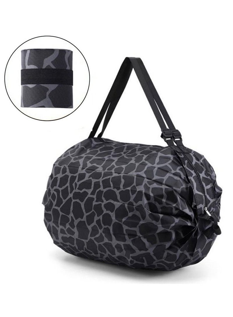 DubaiGallery Reusable Shopping Bags, Foldable Grocery Storage Tote, Waterproof Oxford Cloth Duffle for shop, Large Durable Heavy Duty  - Image 2