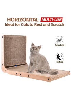 Scratcher Board Toy Scratching Post:Cardboard Cat Scratcher, Vertical Cat Scratching Board, 23.6 Inch L-Shape Cat Scratch Pads with Built-in Catnip Toy Balls, Cat Scratchers for Indoor Cats - pzsku/Z3F51BFAE260552BD86D8Z/45/_/1723687602/5c51039f-8e3e-4dc0-9404-5608529905bf