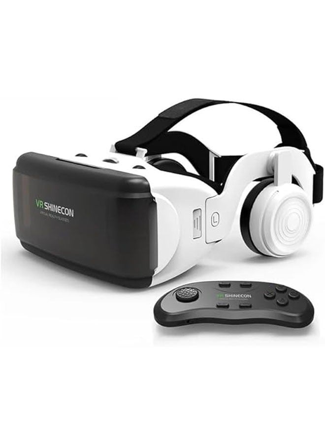 جنرال نظارات VR 3D بفيديو 360 درجة بصوت بلوتوث، إطار قابل للتعديل، شاشة 7.2 بوصة، متوافقة مع أجهزة متعددة، بما في ذلك أجهزة التحكم في الألعاب  - Image 1