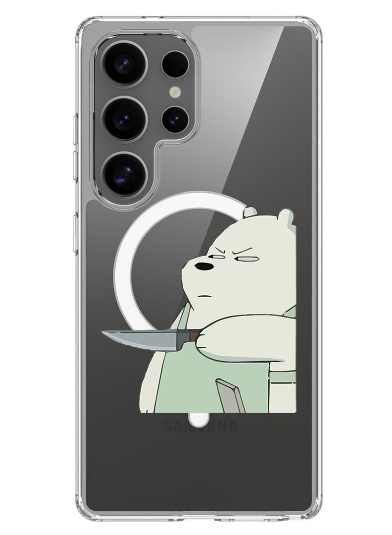 Theodor Magnetic Case for Samsung Galaxy S25 Ultra 6.9-inch Compatible with MagSafe Wireless Charging, Shockproof Phone Bumper Cover Dont touch my Bag - Image 1