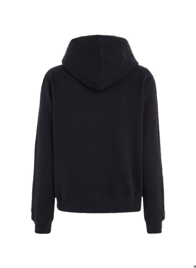 Calvin Klein Jeans Women's Hoody - Long Sleeves - Sportswear - Cotton Sweatshirt, Black - pzsku/Z3F51D21885CB5A3C98EEZ/45/_/1723738869/eb577353-c5b2-42e5-b6cf-a7e6645067f1