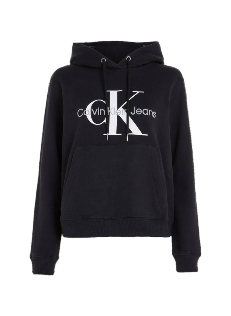 Calvin Klein Jeans Women's Hoody - Long Sleeves - Sportswear - Cotton Sweatshirt, Black - pzsku/Z3F51D21885CB5A3C98EEZ/45/_/1723738870/035a450b-ee92-4754-986b-74b95d81e028