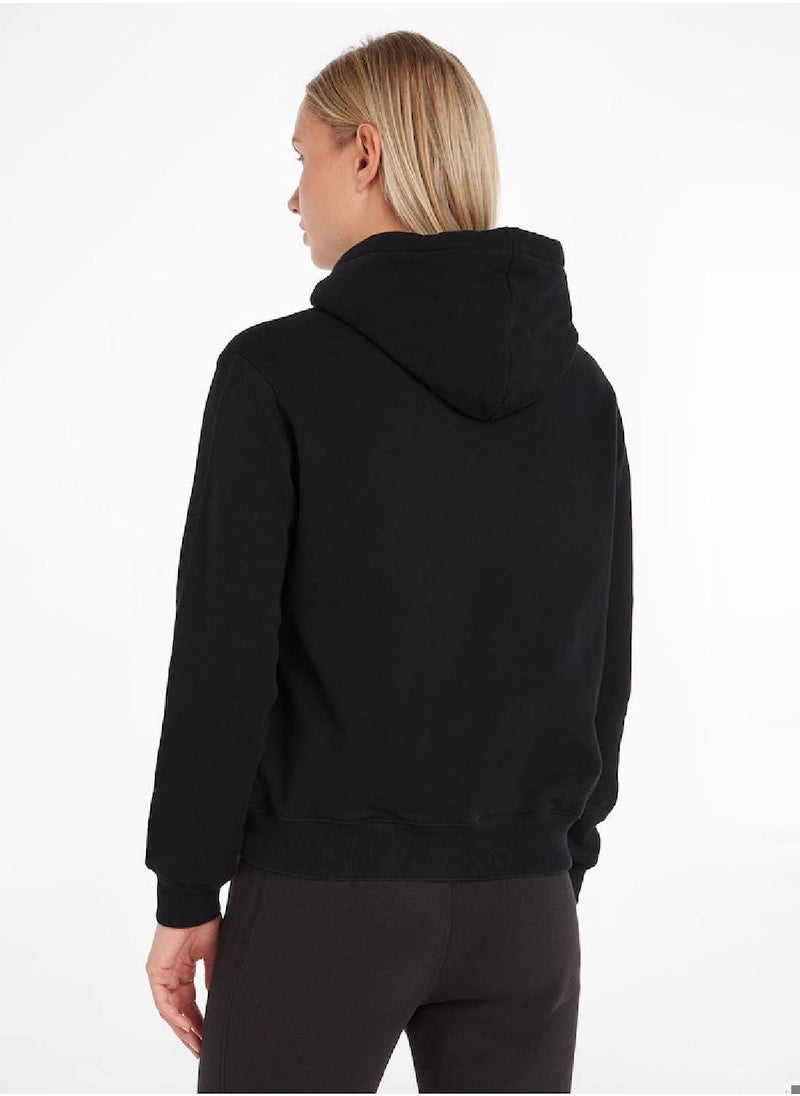 Calvin Klein Jeans Women's Hoody - Long Sleeves - Sportswear - Cotton Sweatshirt, Black - pzsku/Z3F51D21885CB5A3C98EEZ/45/_/1723738876/a09bd85c-9746-4a1d-8ca1-6df7d746a430