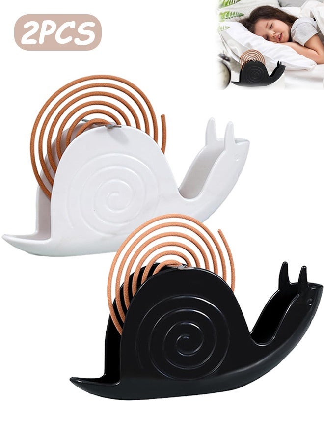 Quantum 2 PCS Mosquito Coil Holder, Snail Incense Burner Holder, Incense Coils Holder for Indoor and Outdoor Use - Image 1