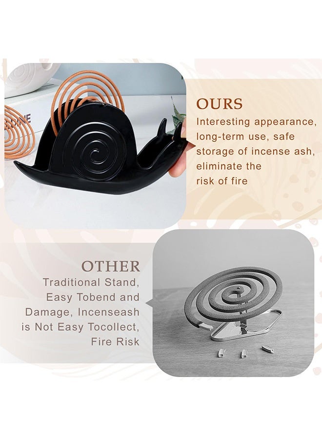 Quantum 2 PCS Mosquito Coil Holder, Snail Incense Burner Holder, Incense Coils Holder for Indoor and Outdoor Use - Image 4