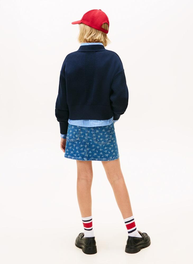 TOMMY HILFIGER Kids Logo Crew Neck Sweater - Image 2