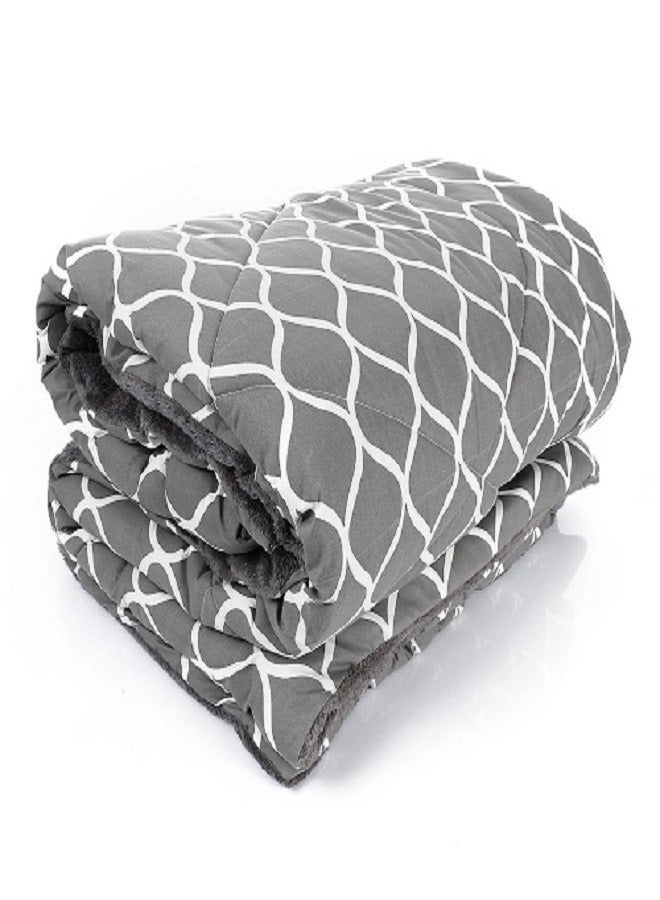 snooze Double Face Winter Fur Quilt, Waves, 220*235 cm - Image 4