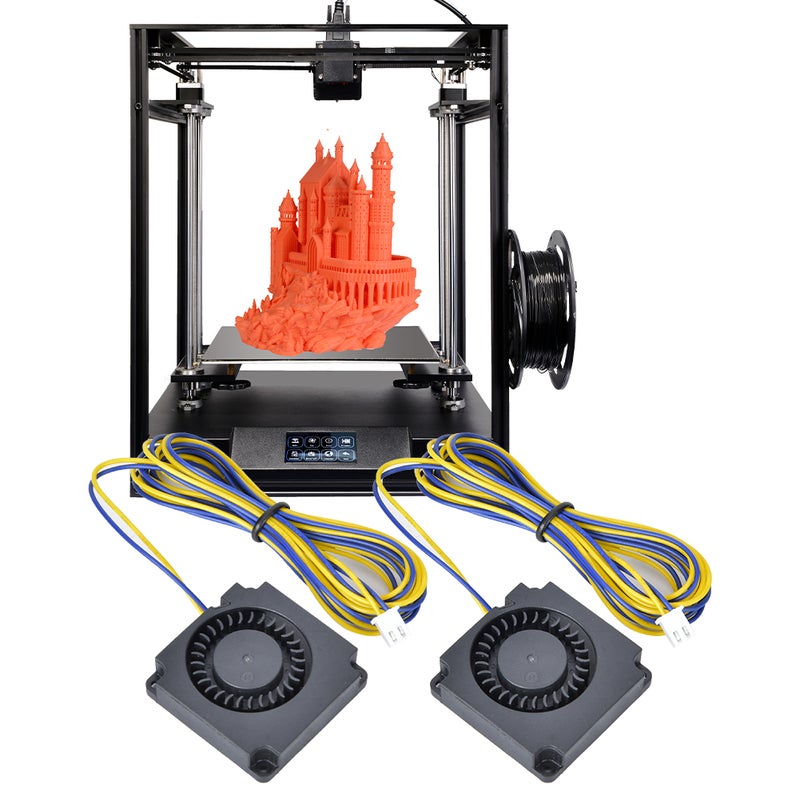 قطعتان من مراوحة تبريد KOONOVO ذات مادة معدنية بالكامل — ملحقات طابعة 3D لنموذج ENDER3/Ender3 pro - Image 1