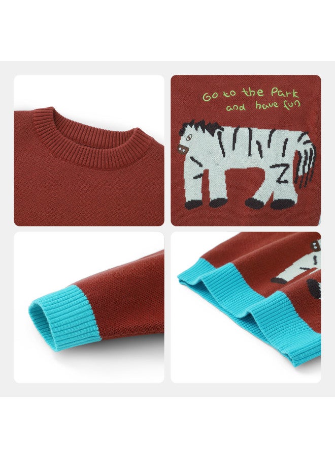 Anti-static And Pilling-resistant] Boys' Sweater Winter Thickened Baby Children 2025 New Year Girls - Image 5
