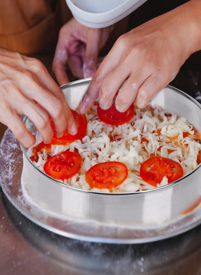 Hemoton Round Ring Circle Cookie Cutter, Donuts Cutters, Stainless Steel Circle Molds for Biscuit Fondant, Muffins, Pancake- 6.9inch/17.5cm - Image 2