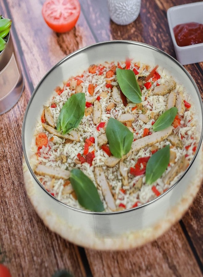 Hemoton Round Ring Circle Cookie Cutter, Donuts Cutters, Stainless Steel Circle Molds for Biscuit Fondant, Muffins, Pancake- 6.9inch/17.5cm - Image 3