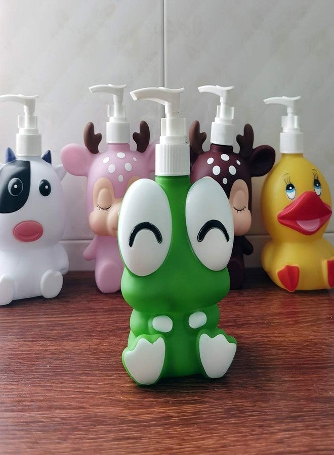 Hyever Frog Cow Cute Cartoon Animal Hand Soap Pump Lotion, Hand Soap, Shampoo, Shower Gel Dispenser, Suitable for Bathrooms, Kitchen Countertops, Bathroom Accessories (Cow) - Image 5