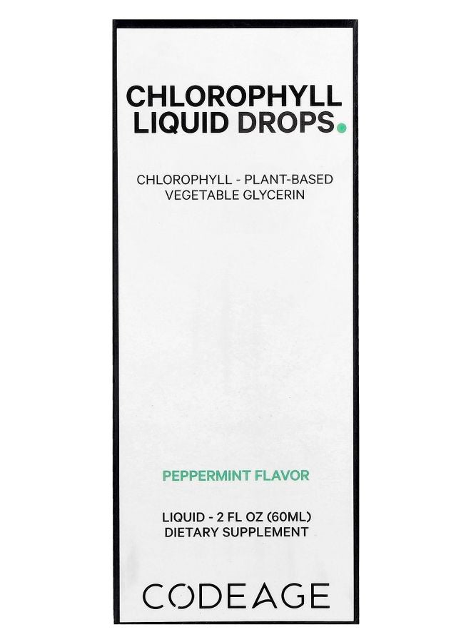 Codeage Chlorophyll Liquid Drops Peppermint 2 fl oz (60 ml) - Image 1