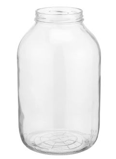 Bager Large Round Glass Jar With Plastic Lid In Various Colors (3litres)  - Image 2