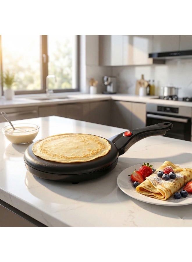 Royal Silver Crest 3 Sets Crepe Maker, Non-Stick Electric Pancake & Dosa Maker, Fast Heating Flat Griddle Plate, Easy Clean, Compact Kitchen Appliance - Image 1