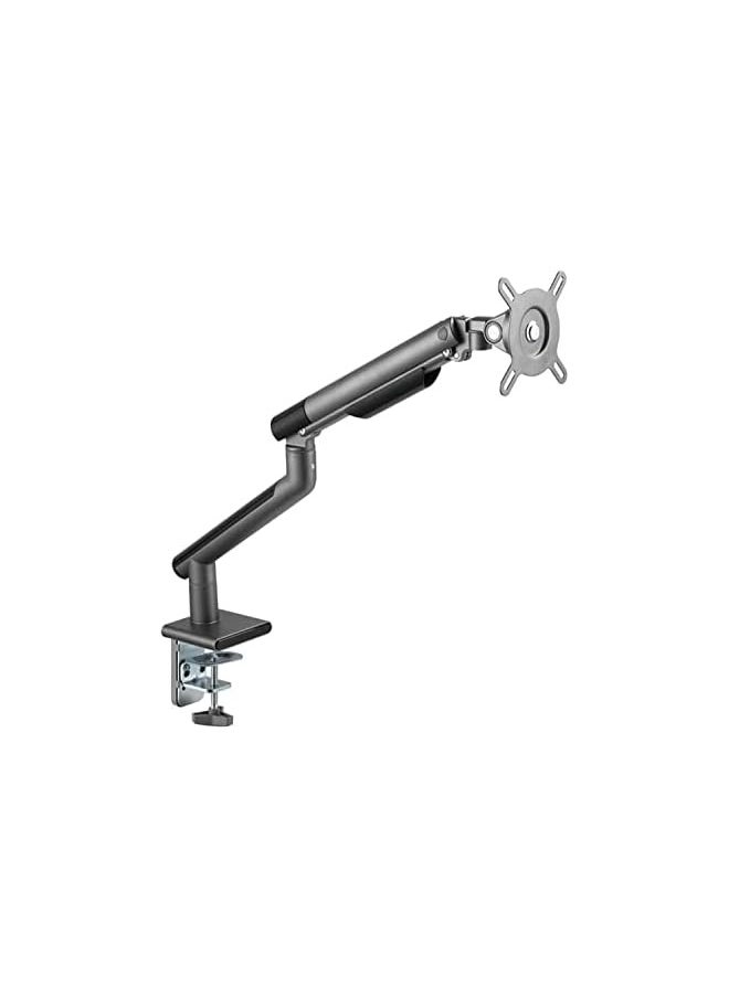 PROMASS - Premium Aluminum Single Adjustable Computer Monitor Arm Mount for 17 To 32 Inch, Grey, TM-49-C06-G - Image 1