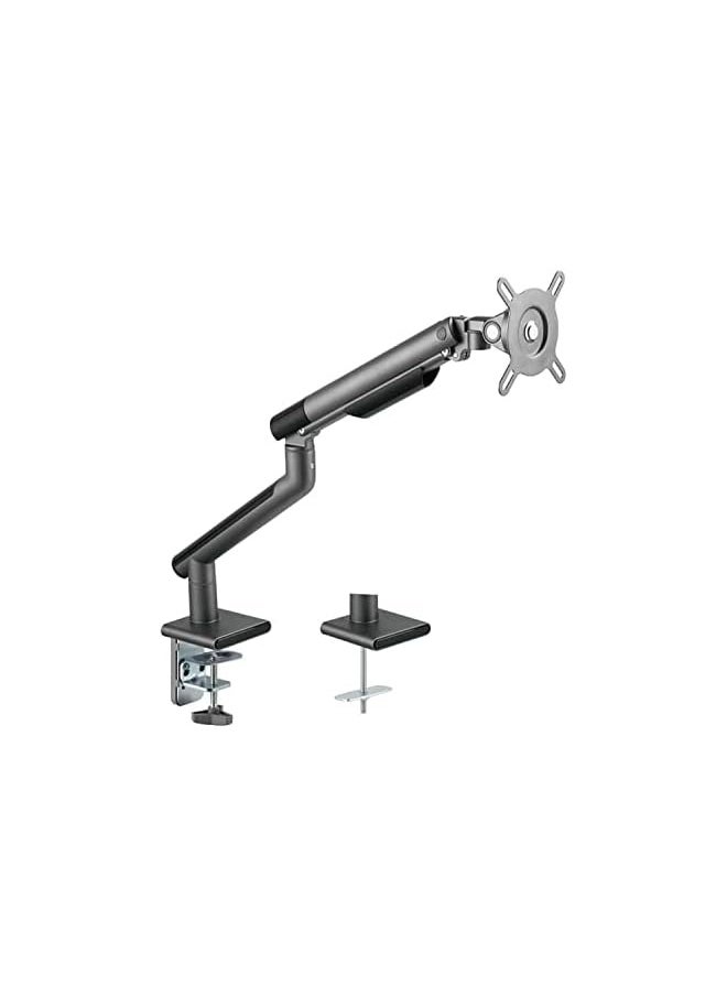 PROMASS - Premium Aluminum Single Adjustable Computer Monitor Arm Mount for 17 To 32 Inch, Grey, TM-49-C06-G - Image 1