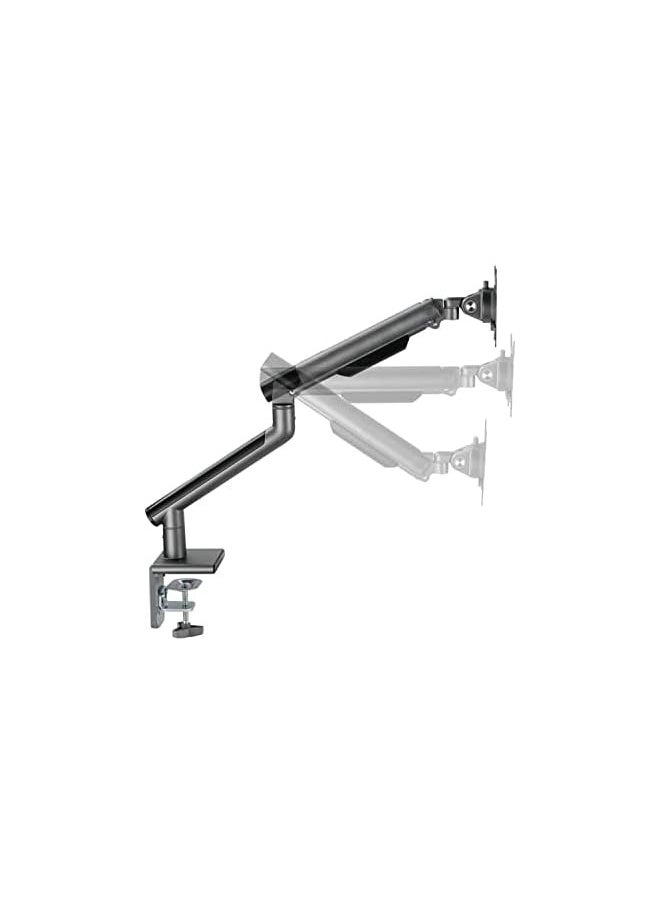PROMASS - Premium Aluminum Single Adjustable Computer Monitor Arm Mount for 17 To 32 Inch, Grey, TM-49-C06-G - Image 1