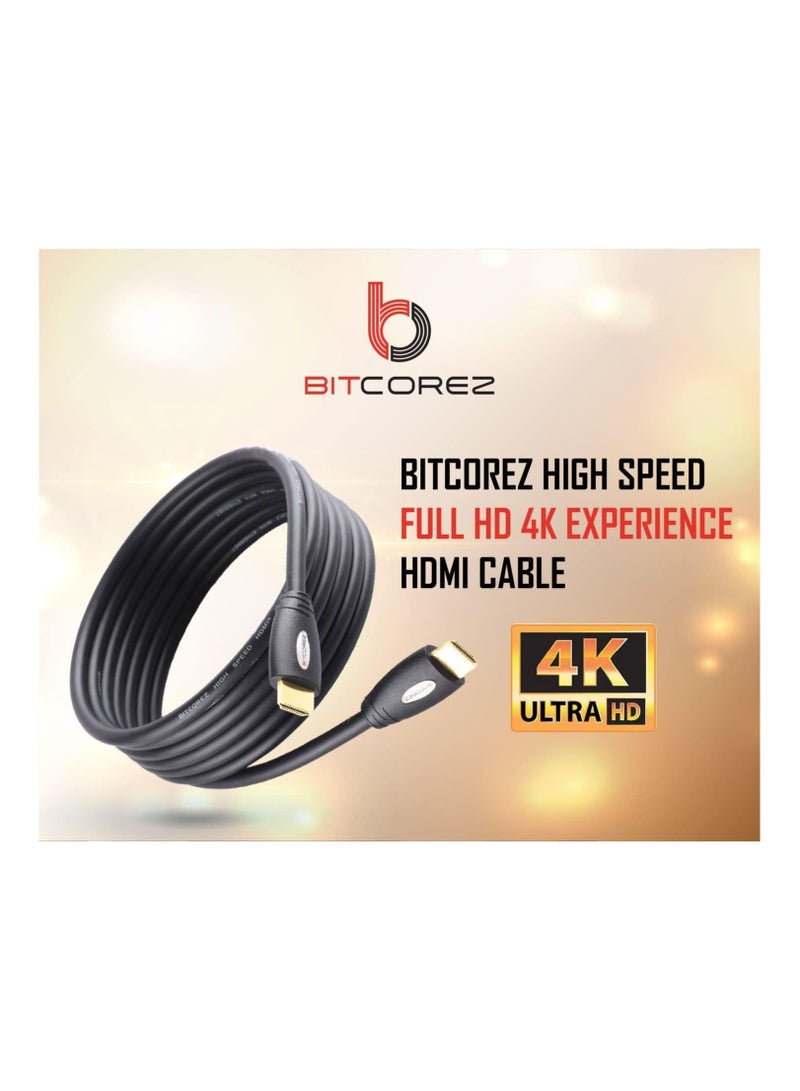 Bitcorez HDMI Copper Cable 3M - Support 3D and 4K (Gold Plated) 30AWG 60hz Jacket - Image 5