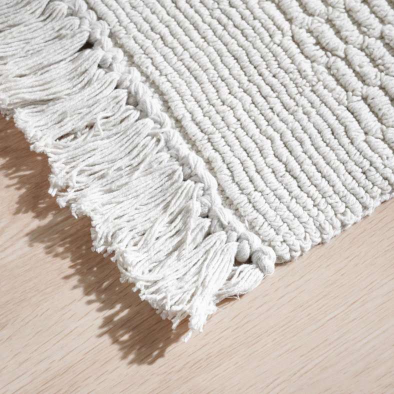 Pan Home Nova Cotton Woven Dhurrie 60x90cm - Cream - 251SUN9900018 - Image 2