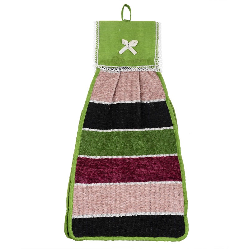 Kuber Industries Hanging Cotton 4 Pieces Cotton Washbasin Napkin/Hand Towel for Kitchen and Bathroom (Multi) - CTKTC045598 - Image 3