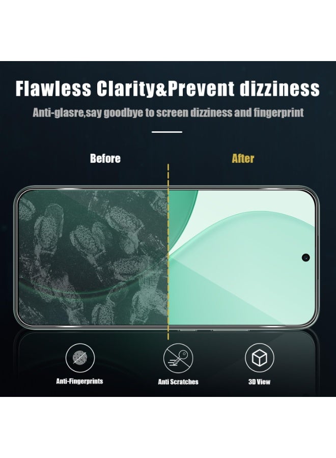 عام لأوبو رينو 14 إف - زجاج مقوى لحماية الشاشة وفلتر حماية الكاميرا [2+2 قطعة]، زجاج مقوى ضد الخدوش بصلابة 9H وخالي من الفقاعات. - Image 3