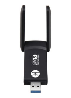1300Mbps Wireless USB 3.0 Adapter - 802.11ac, Dual Band, 2.4G/5G Dual Band Wireless Network Adapter for PC Desktop, MU-MIMO WiFi Dongle, 2x High Gain Dual Band Antenna - AIR-WA1300
