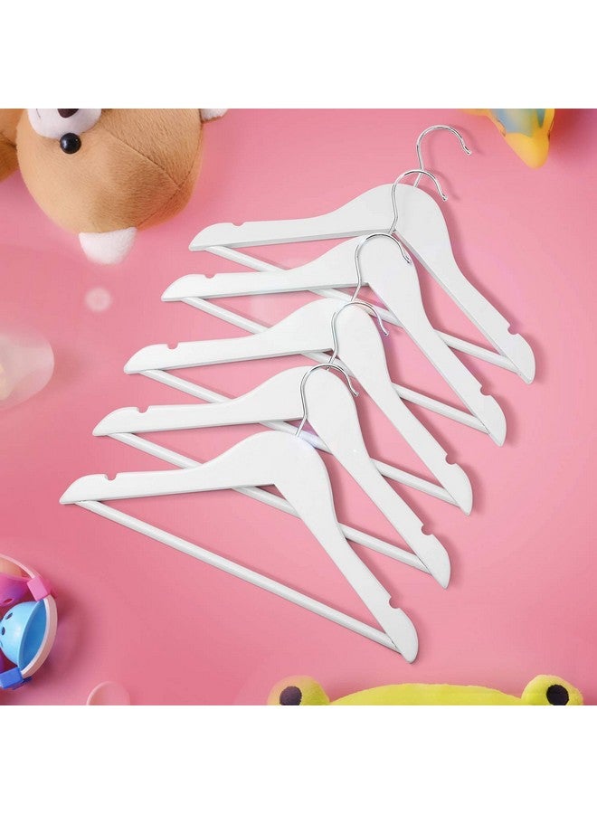 Evolluxi Lotus Wooden Hangers, Solid Wood Shirt Hangers,Dress Coat Jacket Clothes Hangers,with Extra Smooth Finish, 360 Degree Swivel Hook(Retro) (White, 12) - Image 4