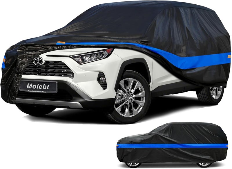 Molebt SUV Car Cover Waterproof All Weather for Automobiles, Universal Fit Hyundai Santa Fe/Tucson, Jeep Cherokee, Toyota RAV4, Volkswagen Tiguan, Ford Edge, Nissan Murano, Mazda CX-5 etc. - Image 1