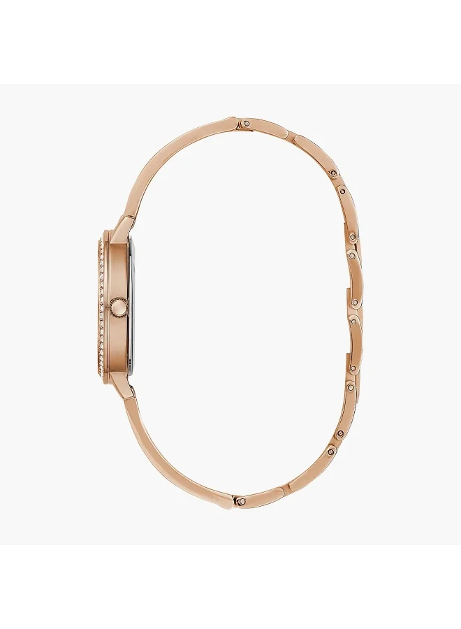 جس Rose Gold Analog Watch for Women