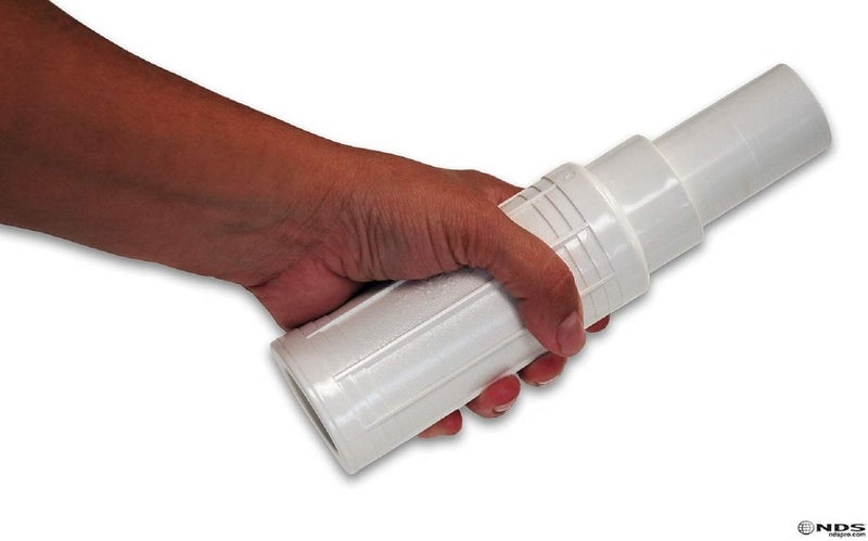 NDS 118-10 Pro-Span PVC Expansion Repair Coupling, For Broken or Cracked In-Ground PVC Pipes, 1-Inch IPS Slip X Spigot, White - Image 2
