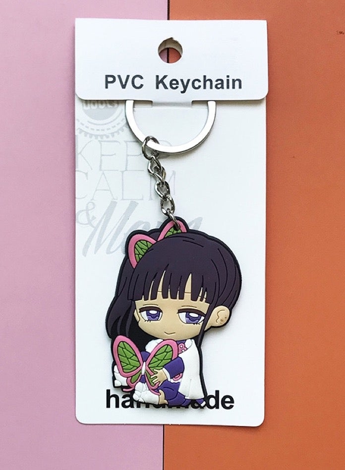 Generic Bag keychain and keychain from the anime Demon Slayer character Hashira, made of rubber material 