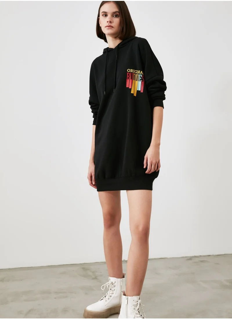 trendyol Hooded Sweat Dress