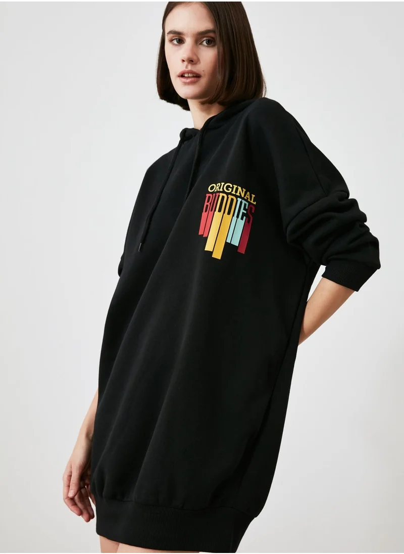 trendyol Hooded Sweat Dress