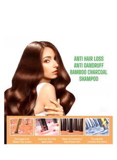 Maxcare Maxcare Premium Anti Hair Loss & Dandruff Shampoo, Sulfate-Free With Bamboo Charcoal & Herbal Extracts – 300ml  - Image 3