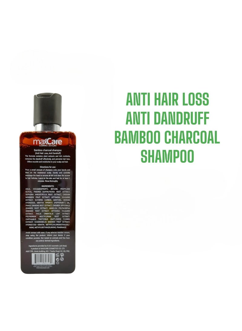 Maxcare Maxcare Premium Anti Hair Loss & Dandruff Shampoo, Sulfate-Free With Bamboo Charcoal & Herbal Extracts – 300ml  - Image 4