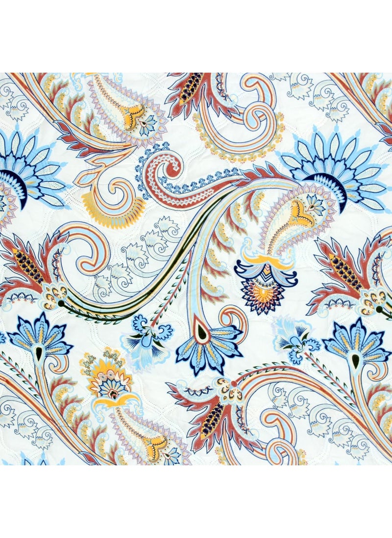 Story@Home Story@Home Comforter Double Bed | 180GSM Microfiber Blanket Double Bed | 220X 250cm | AC Comforter Double Bed | Dusty Blue Blanket | Floral Pattern | Quilt | Duvet | Dohar | Perfect Festive Gifting  - Image 5