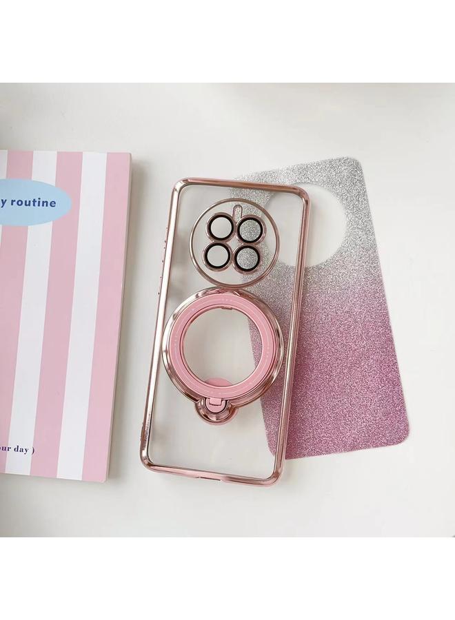 اس-توب جراب لهاتف Huawei Mate 60 Pro مع حامل MagSafe دوار بلون متدرج لامع من مادة TPU - Image 3