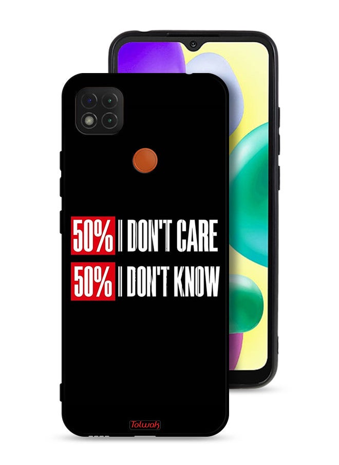 Tolwak Xiaomi Redmi 9C Protective Case Cover I Do Not Care  - Image 1