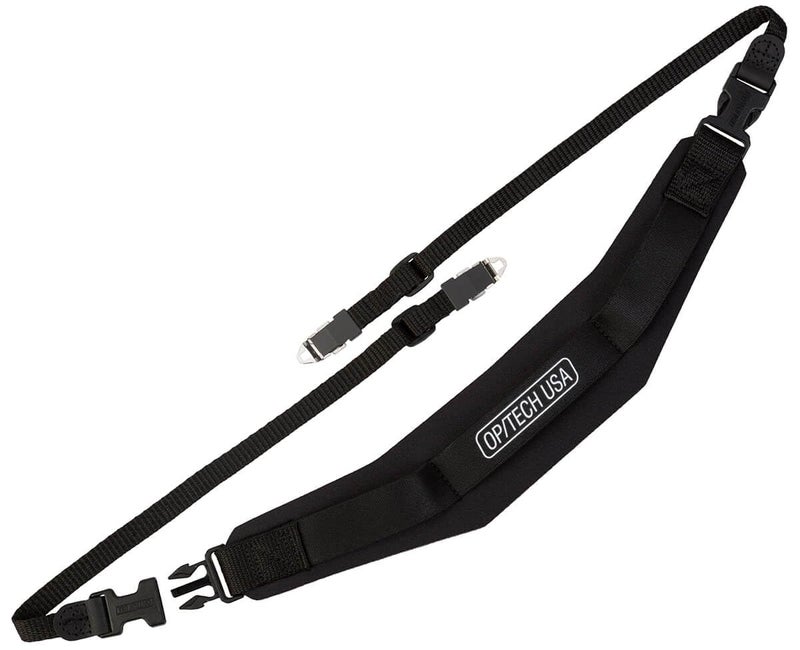 OP/TECH USA Super Pro Camera Strap B â€“ Neoprene Neck Strap with Quick Release for Medium Format Cameras, Non-Slip Grip, Adjustable 36-45", Supports Up to 15 lbs, Made in USA - Image 1